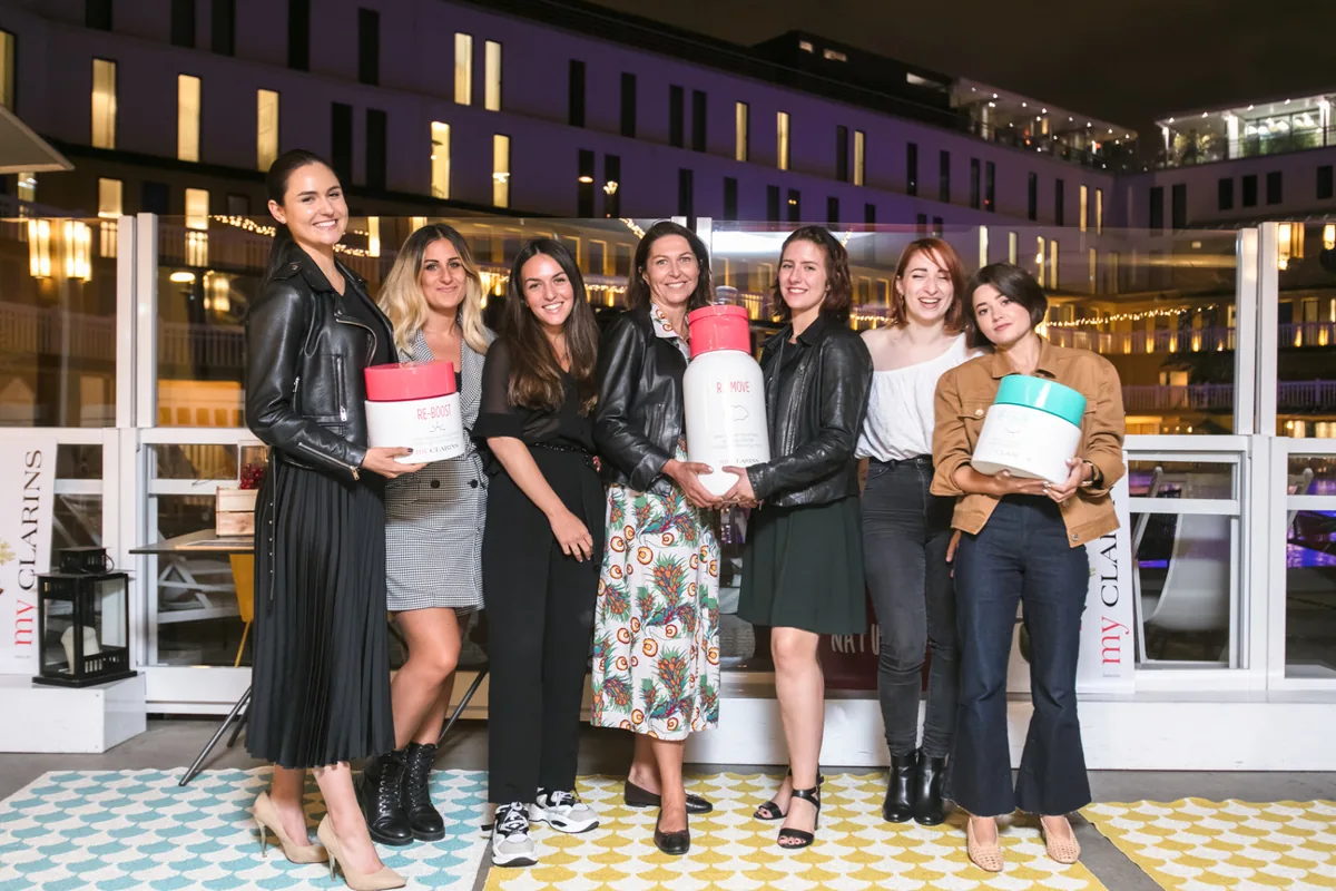 Les participantes de l'événement Vis ma vie d'influenceuse, My Clarins