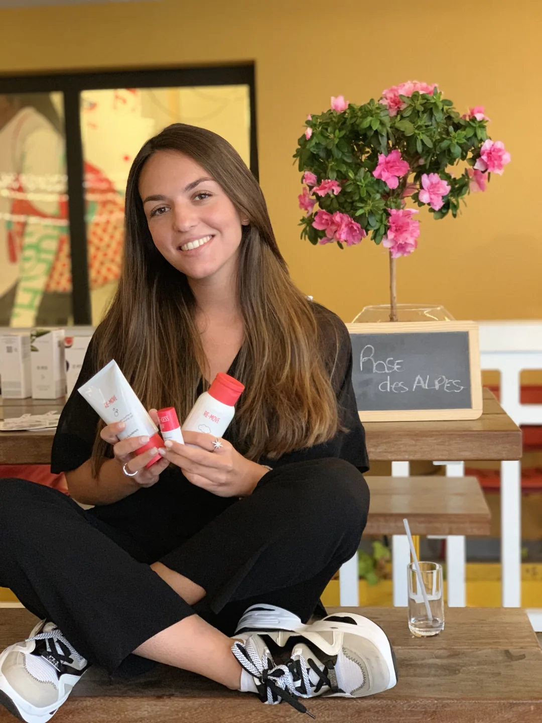 Contenu publié par une micro-influenceuse avec deux soins