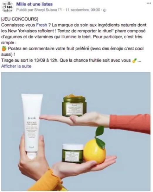 Publication Mille et une listes