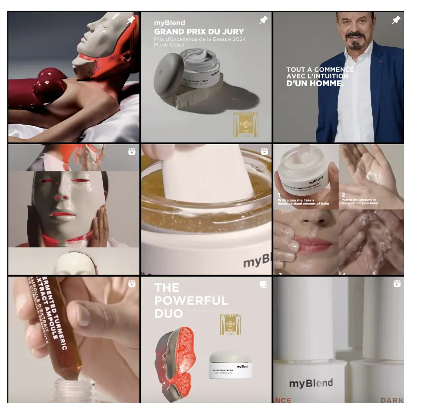 Le feed myBlend avant la recommandation