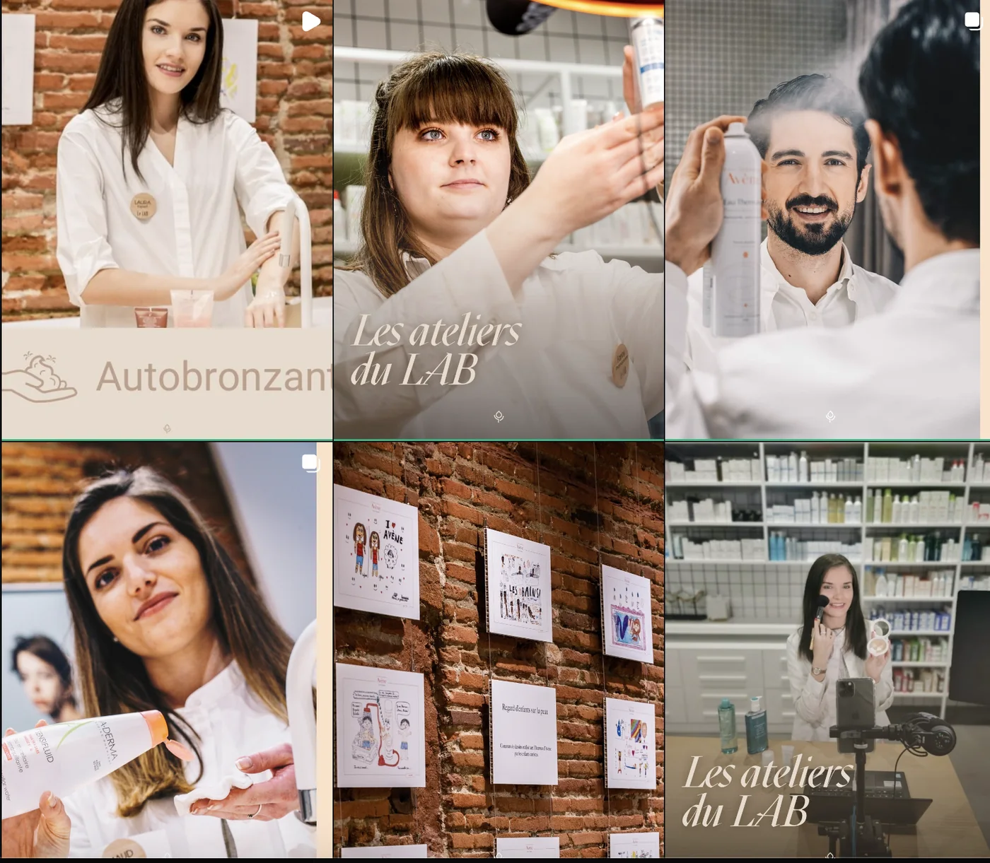 Le feed des ateliers du LAB avant la refonte éditoriale