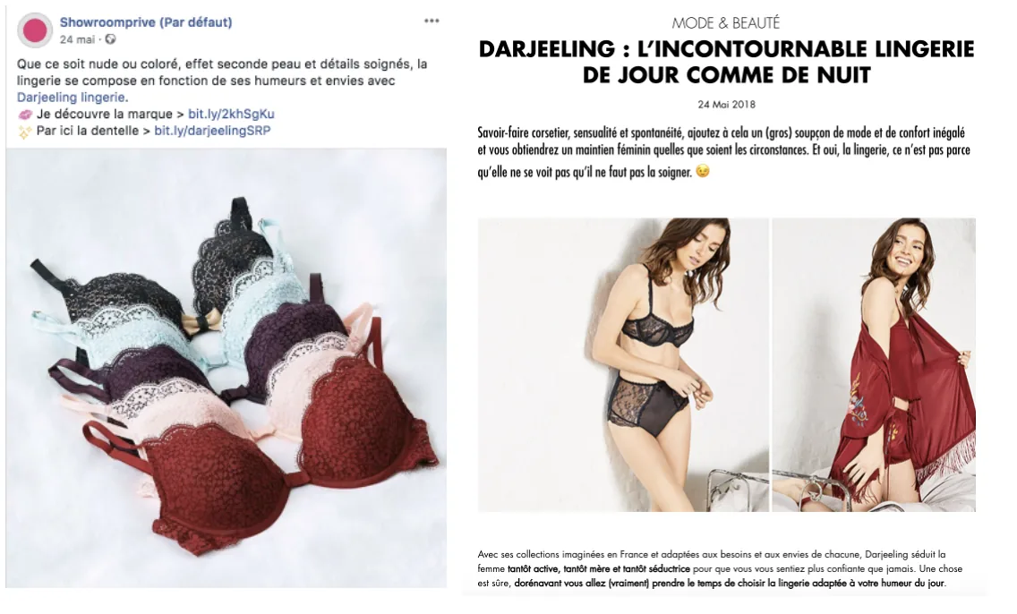 Publication Showroomprivé